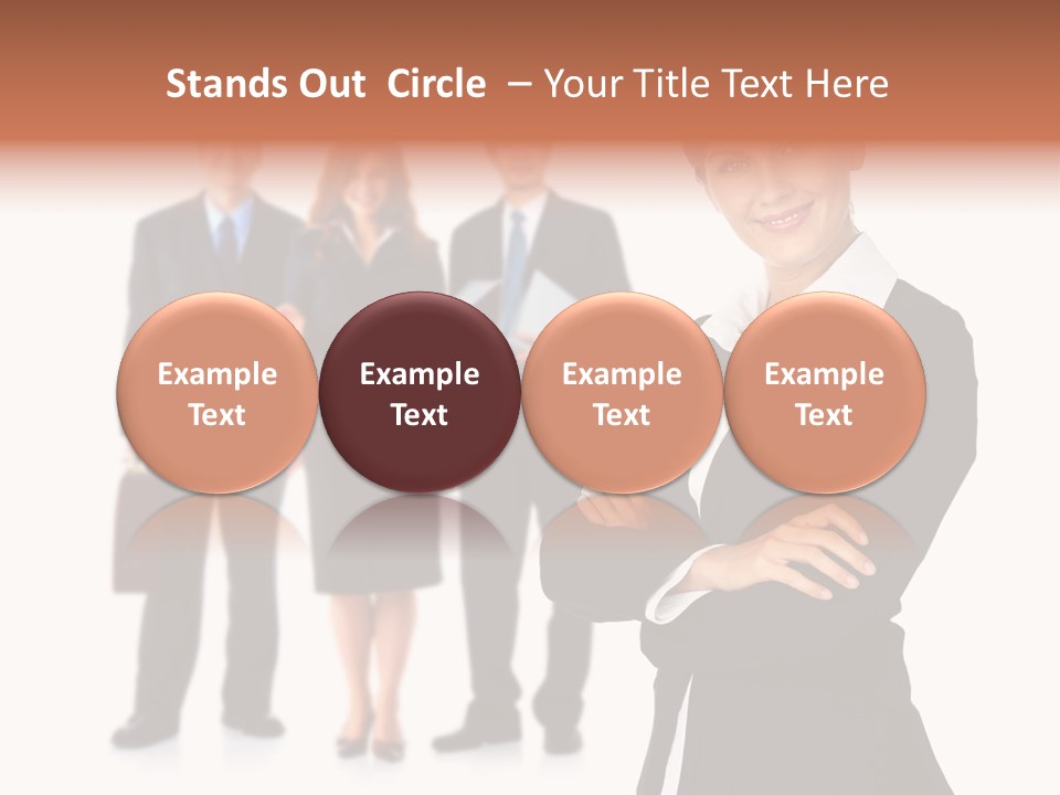 Young Success Girl PowerPoint Template