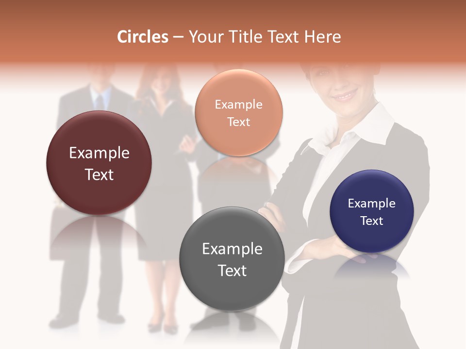 Young Success Girl PowerPoint Template