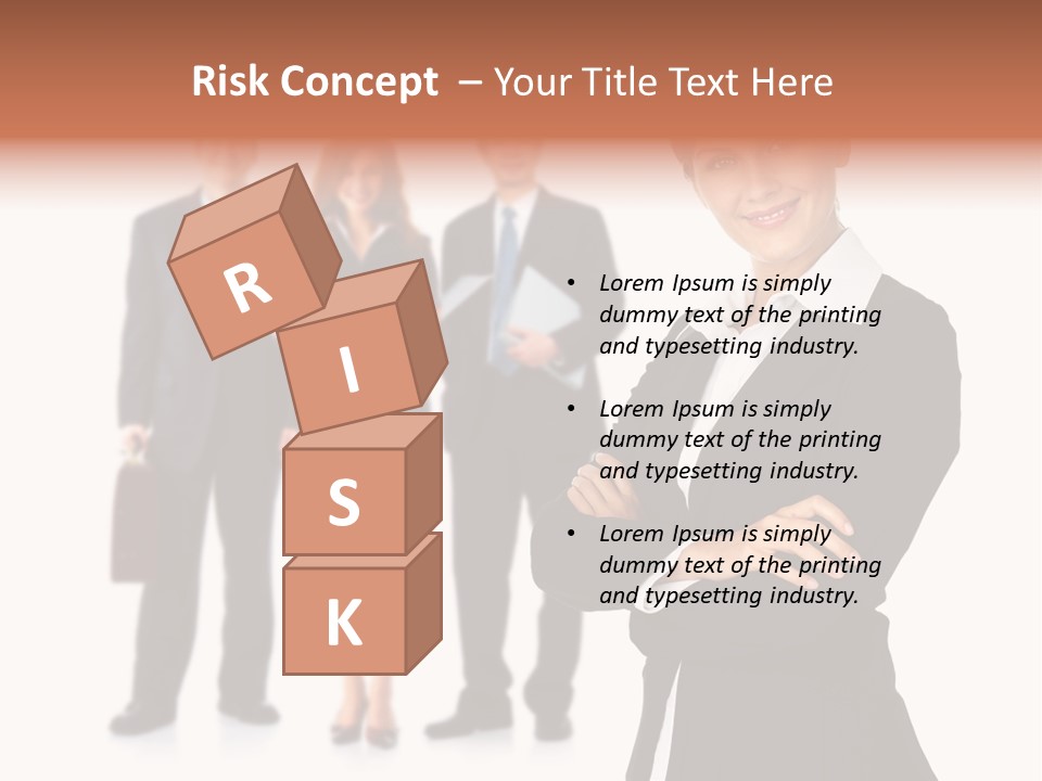 Young Success Girl PowerPoint Template