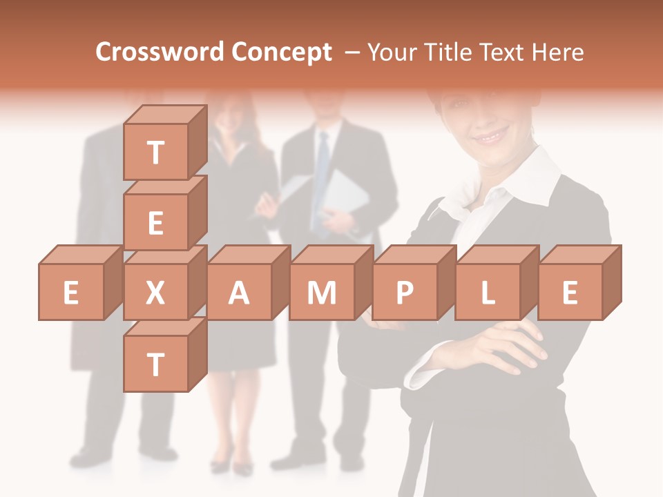 Young Success Girl PowerPoint Template