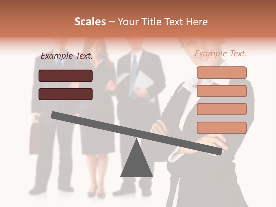 Young Success Girl PowerPoint Template