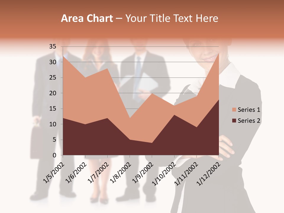 Young Success Girl PowerPoint Template