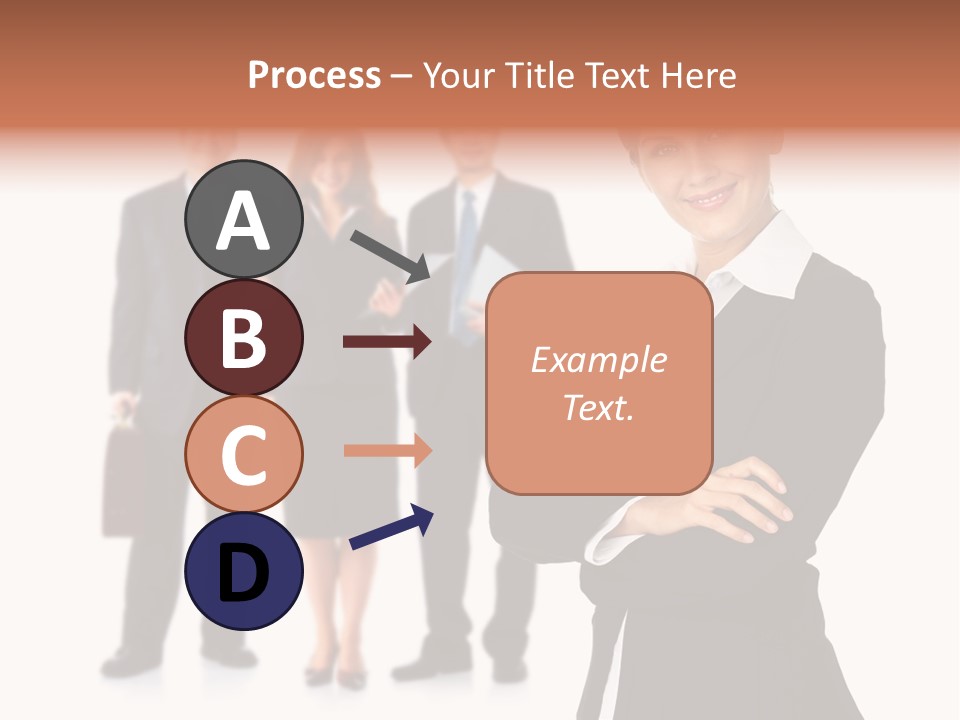 Young Success Girl PowerPoint Template