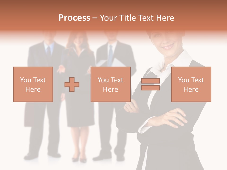 Young Success Girl PowerPoint Template