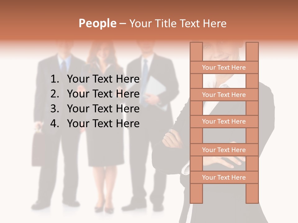 Young Success Girl PowerPoint Template