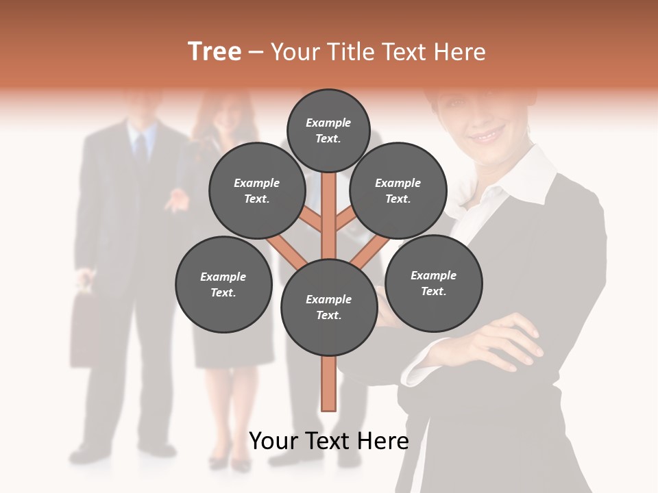 Young Success Girl PowerPoint Template