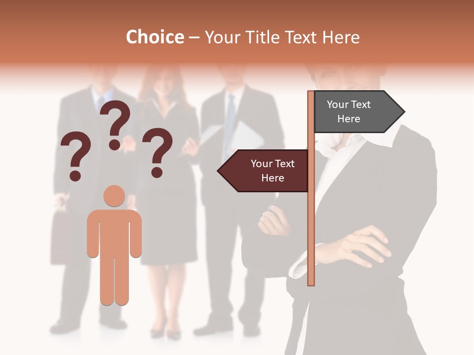 Young Success Girl PowerPoint Template