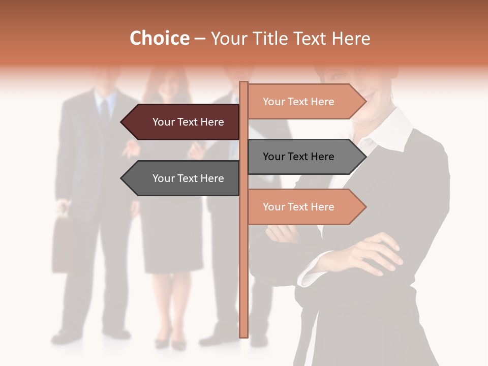 Young Success Girl PowerPoint Template