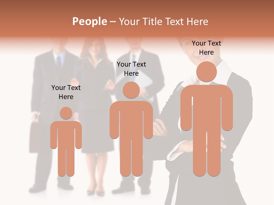 Young Success Girl PowerPoint Template