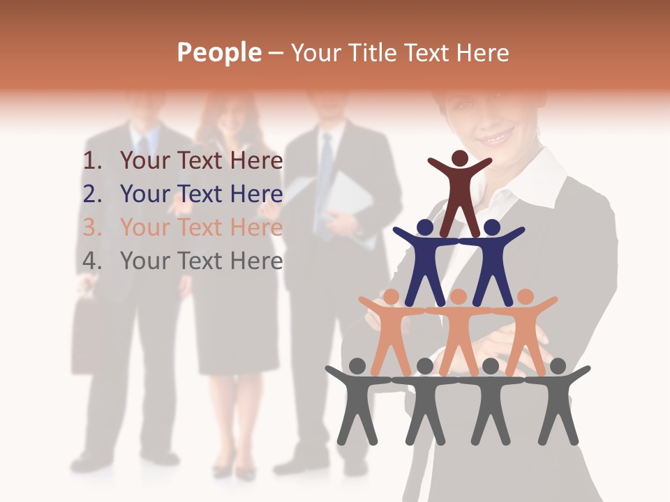 Young Success Girl PowerPoint Template