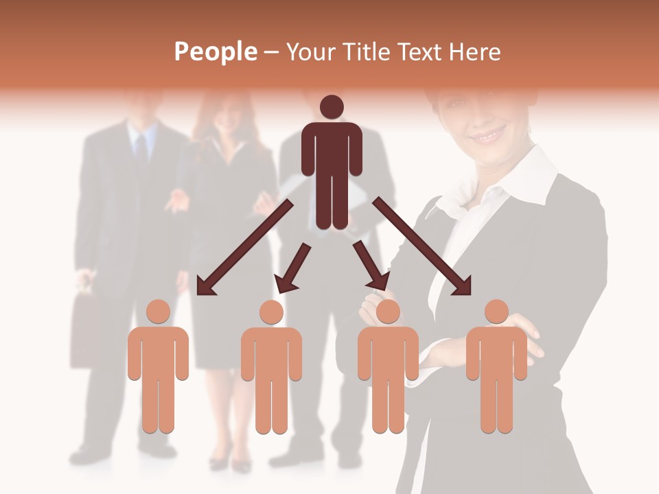 Young Success Girl PowerPoint Template