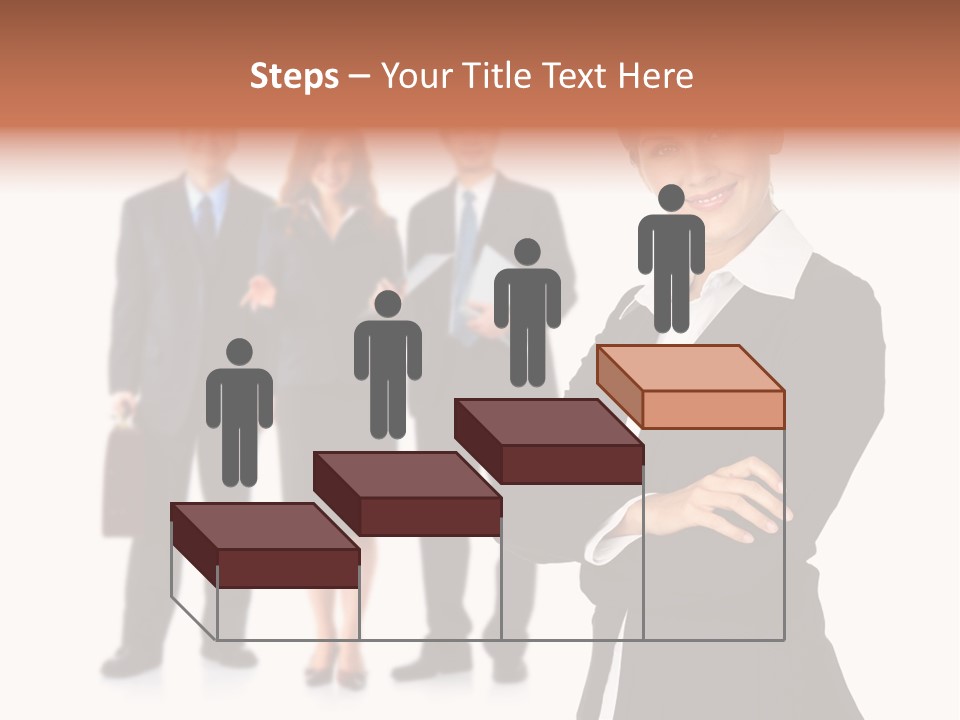 Young Success Girl PowerPoint Template