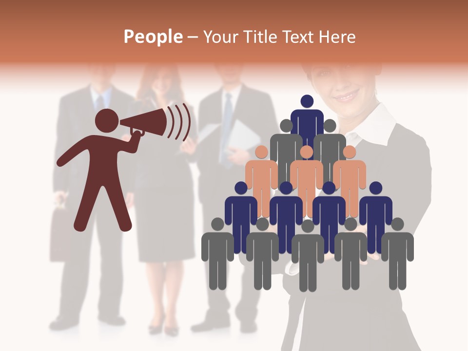 Young Success Girl PowerPoint Template