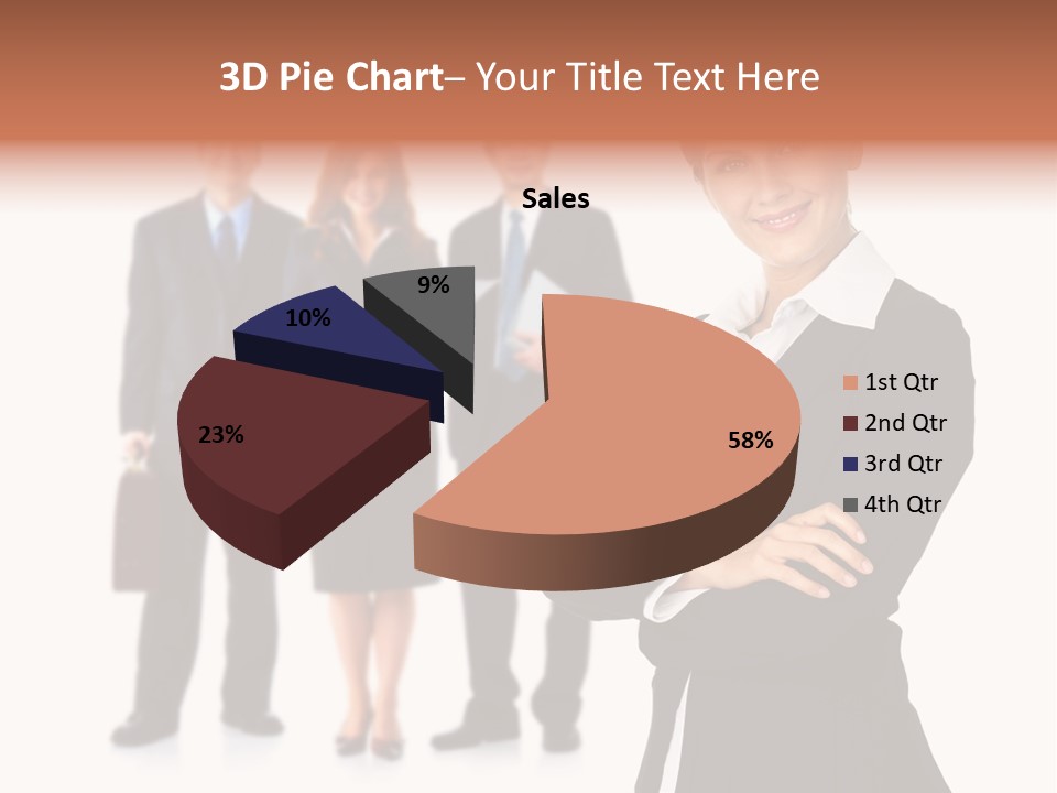 Young Success Girl PowerPoint Template