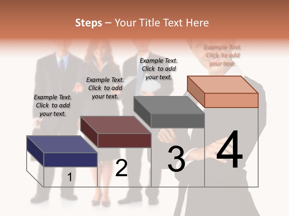 Young Success Girl PowerPoint Template