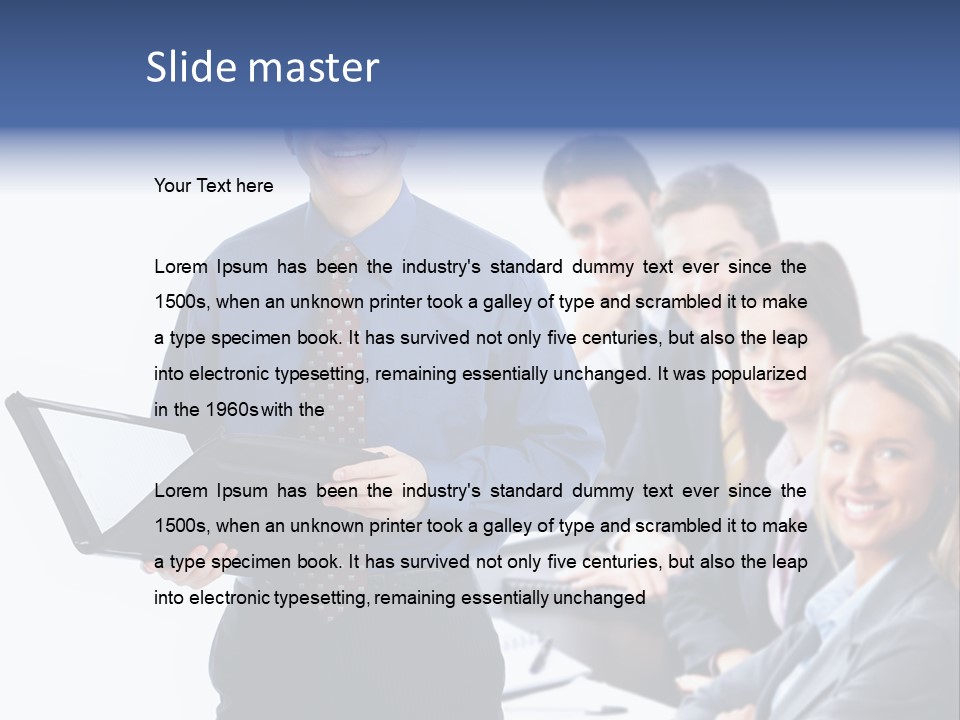Folder Person Background PowerPoint Template