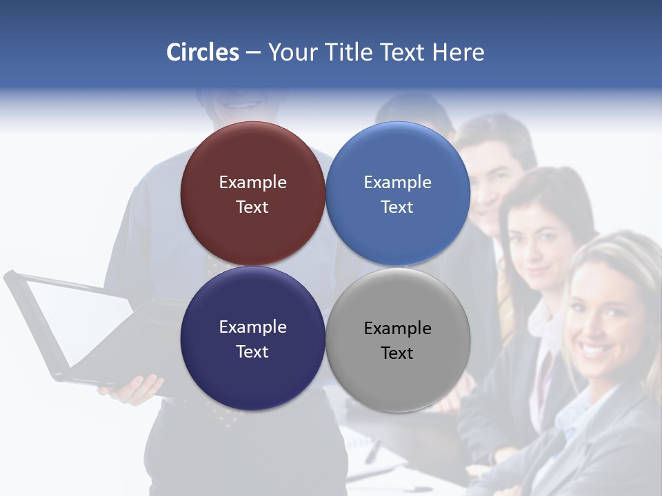 Folder Person Background PowerPoint Template