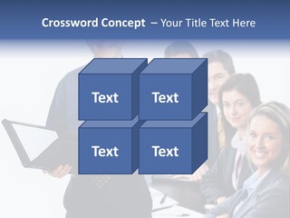 Folder Person Background PowerPoint Template