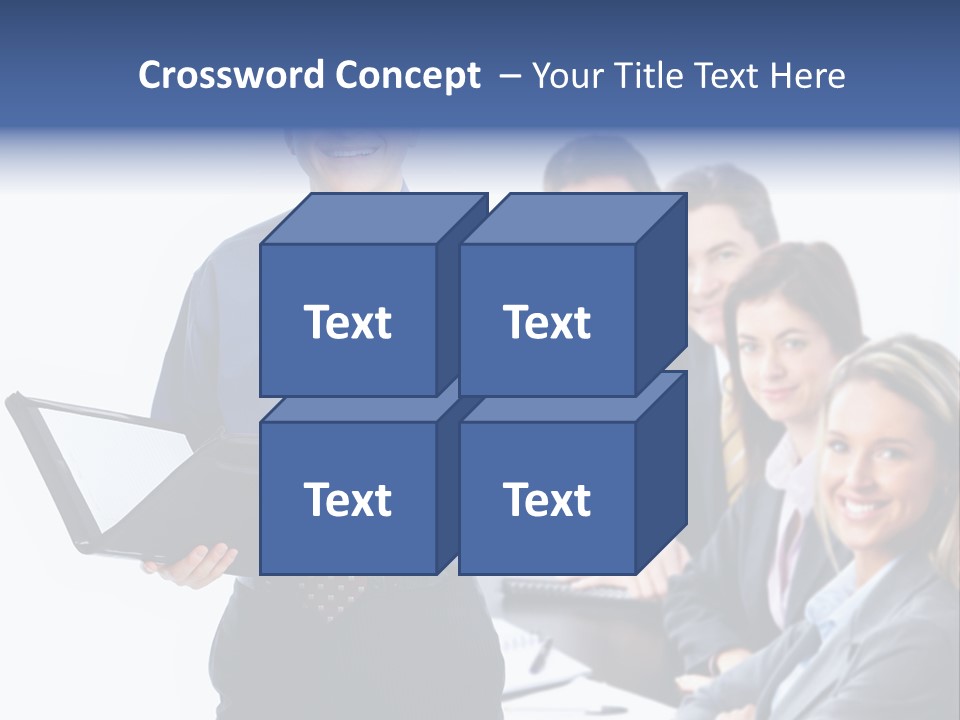 Folder Person Background PowerPoint Template