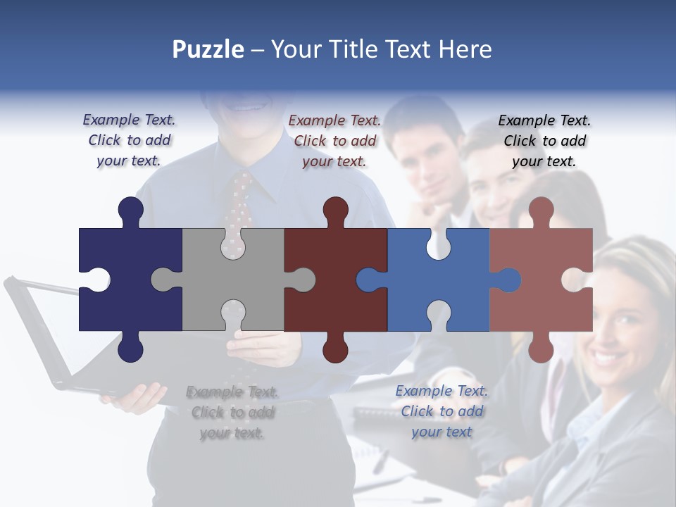 Folder Person Background PowerPoint Template