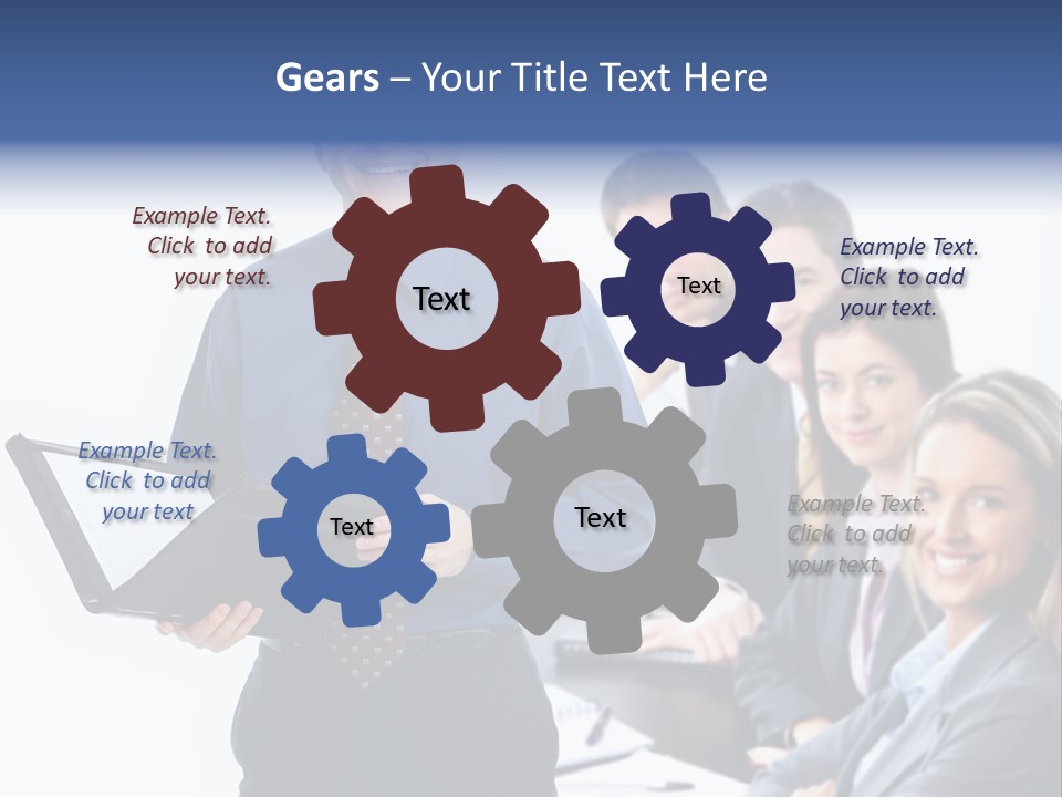 Folder Person Background PowerPoint Template