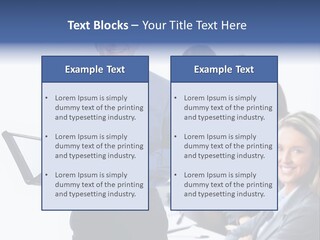 Folder Person Background PowerPoint Template