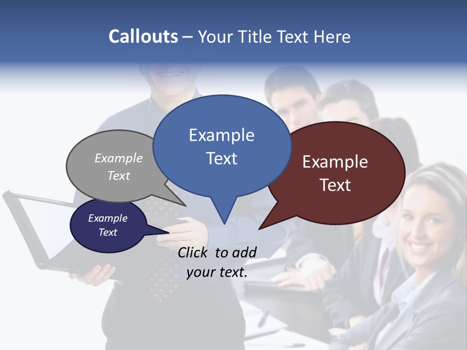 Folder Person Background PowerPoint Template