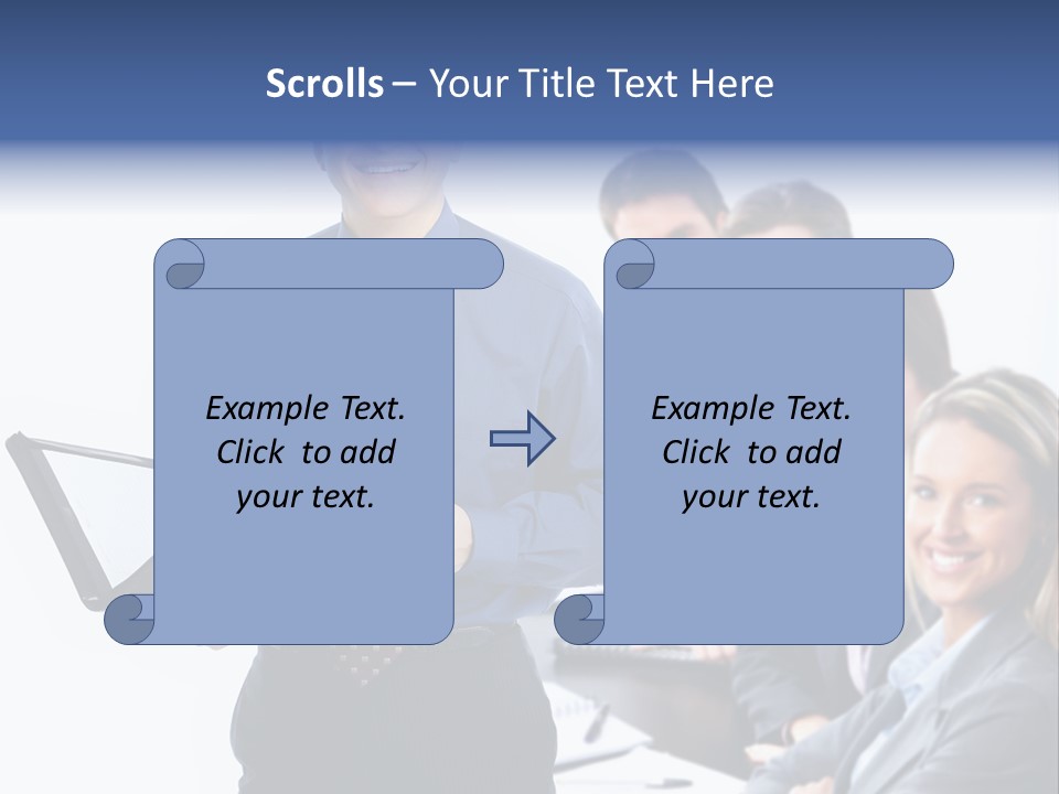 Folder Person Background PowerPoint Template