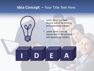 Folder Person Background PowerPoint Template