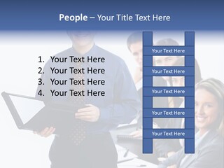 Folder Person Background PowerPoint Template