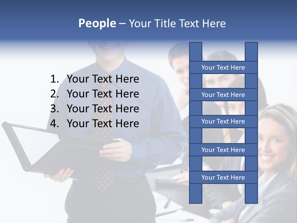 Folder Person Background PowerPoint Template