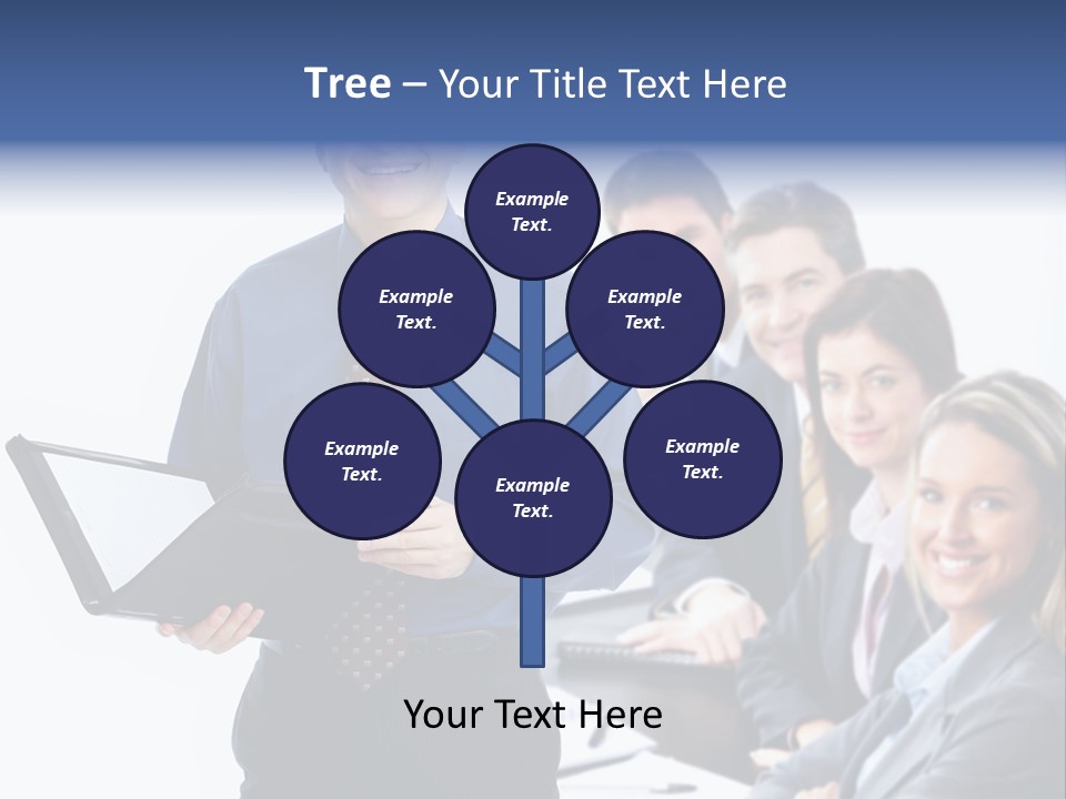 Folder Person Background PowerPoint Template