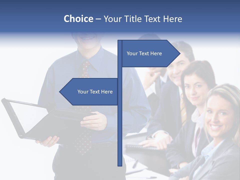 Folder Person Background PowerPoint Template