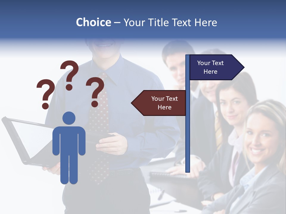 Folder Person Background PowerPoint Template