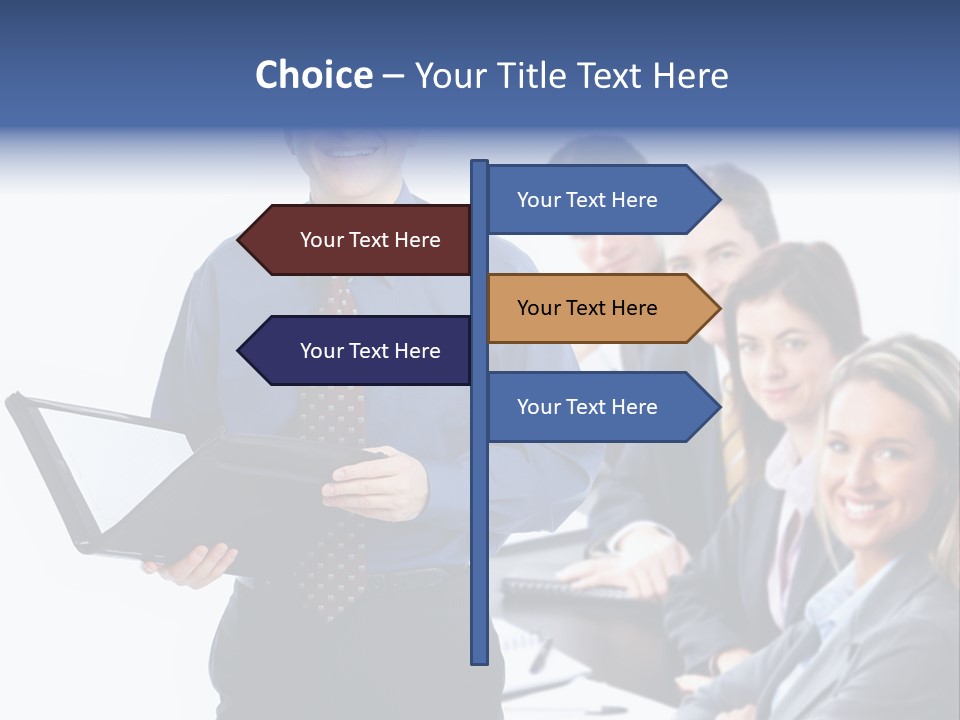 Folder Person Background PowerPoint Template