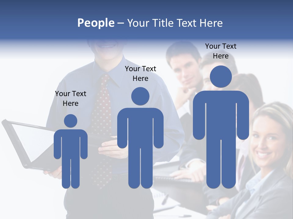 Folder Person Background PowerPoint Template