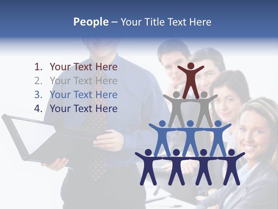 Folder Person Background PowerPoint Template