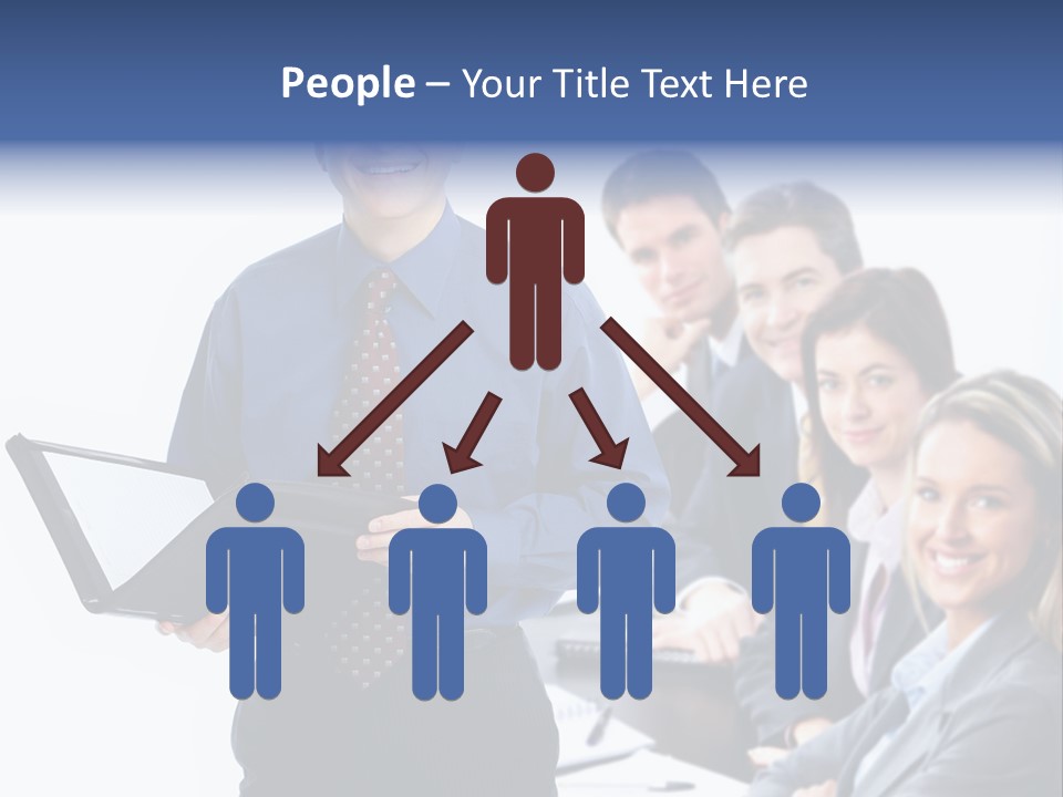 Folder Person Background PowerPoint Template