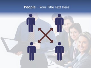 Folder Person Background PowerPoint Template