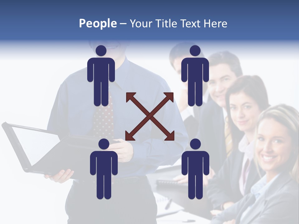 Folder Person Background PowerPoint Template