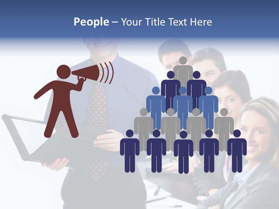 Folder Person Background PowerPoint Template
