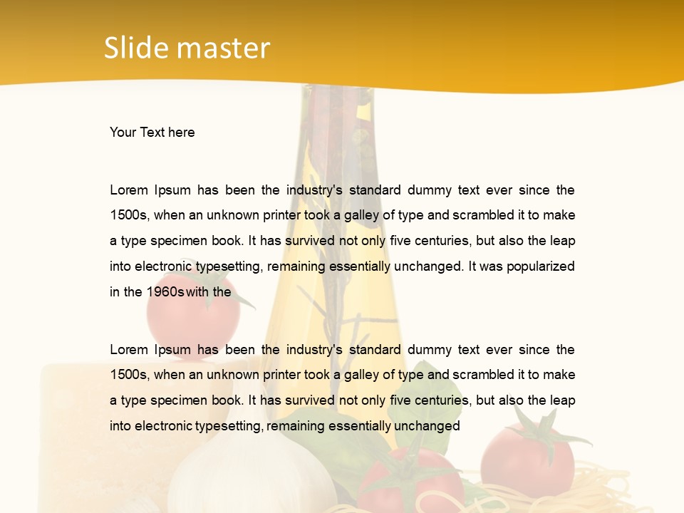 Leaf Tomato Meal PowerPoint Template