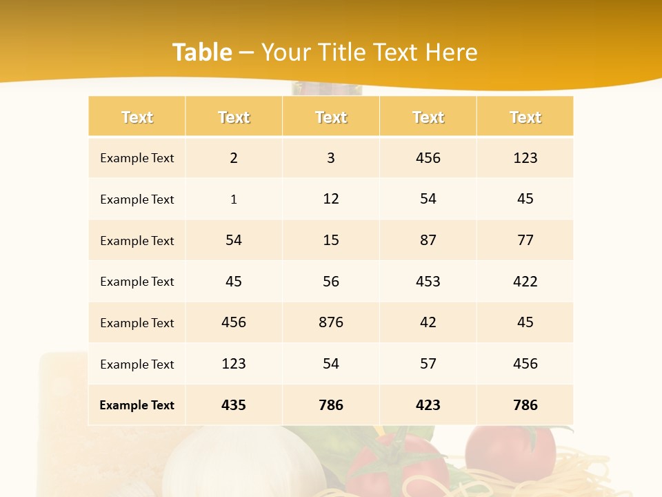 Leaf Tomato Meal PowerPoint Template