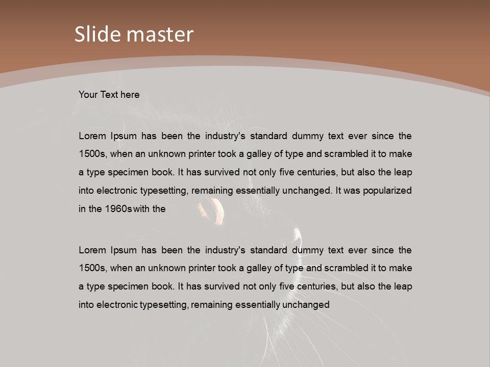 Adorable Yellow Furry PowerPoint Template