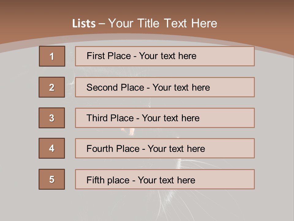 Adorable Yellow Furry PowerPoint Template