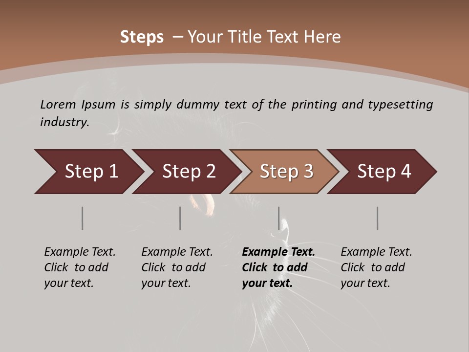 Adorable Yellow Furry PowerPoint Template