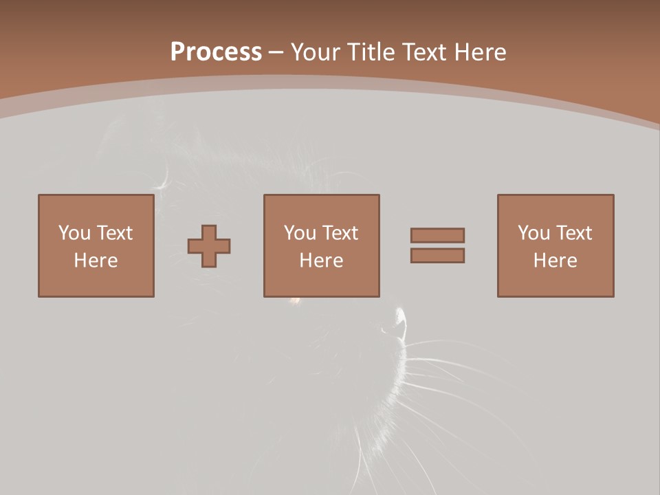Adorable Yellow Furry PowerPoint Template