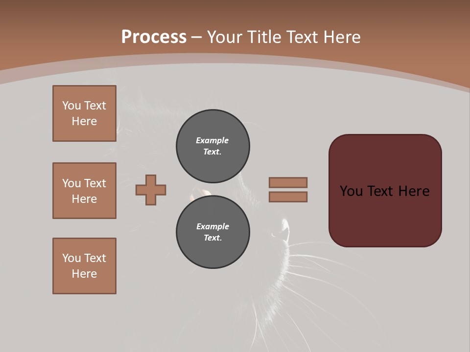 Adorable Yellow Furry PowerPoint Template
