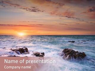 Sea Ocean Wind PowerPoint Template