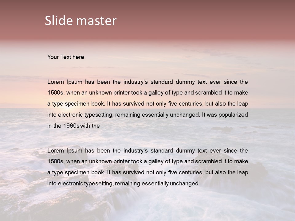 Sea Ocean Wind PowerPoint Template